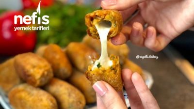Artan Pirinç Pilavından Peynirli Kroket