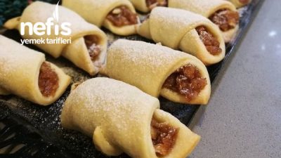 Cevizli Elmalı Kurabiye Tam Ölçülü Muhteşem Lezzet