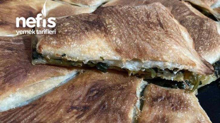 El Açması Ispanaklı Börek (Çok Pratik)