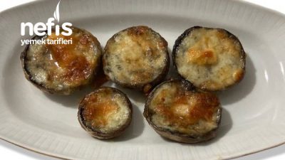 Fırında Kaşarlı Mantar (Mushrooms İn Oven)