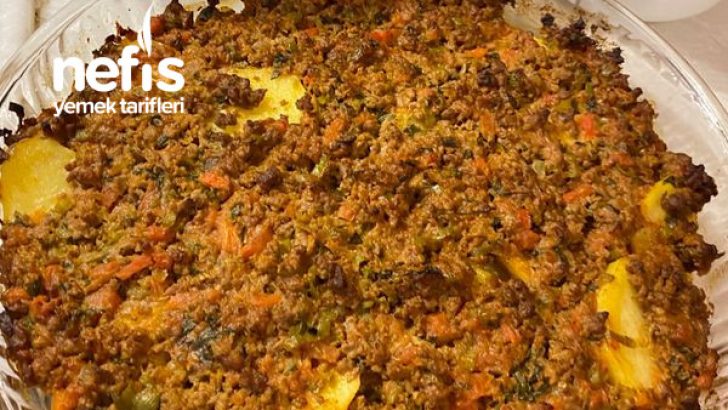 Fırında Kıymalı Patates Oturtma