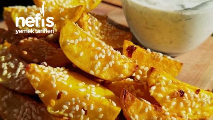Fırında Susamlı Çıtır Patates