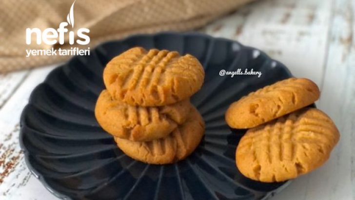 Fıstık Ezmeli Cookie Kurabiye