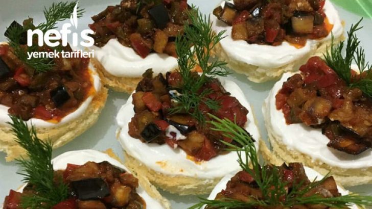 Harika Sunumuyla Kasede Patlıcan Meze
