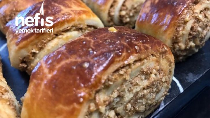 Haşhaşlı Cevizli Rulo Çörek