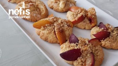 Herkese Tavsiye Edeceğim Çeşit Çeşit Meyveli Cevizli Kurabiye Tart (Videolu Tarif)