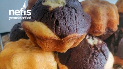 İki Renkli Yumoş Muffin