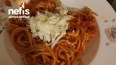 Kabaklı Sebzeli Spagetti