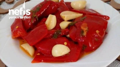 Kahvaltıda Yemeğin Yanında Nefis (Yağlı Kapya Biber Turşusu)