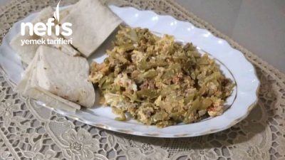 Kıymalı Yumurtalı Fasulye Kavurması