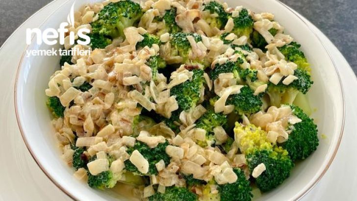 Kremalı Brokoli Salatası (Sadece 3 Malzeme İle)