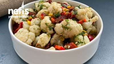 Kuru Domatesli Karnabahar Salatası