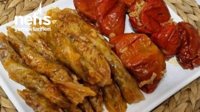 Lahana Sarması Ve Kuru Dolma (Karışık Dolma)