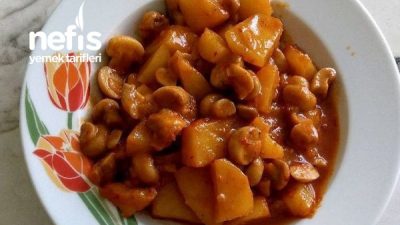Mantarlı Bol Baharatlı Patates Yemeği