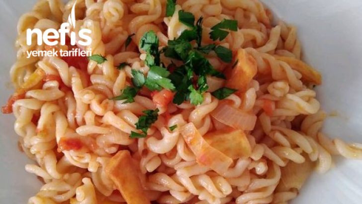 Patates Kızartmalı Makarna