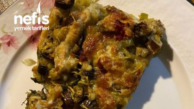 Patlıcanlı Kabaklı Pizza