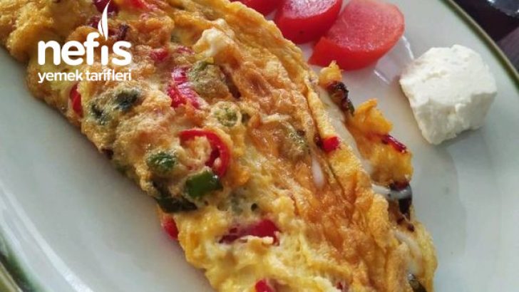 Pazar Kahvaltılarına Sebzeli Omlet