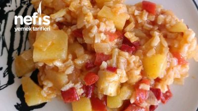 Pirinçli Patates Yemeği