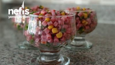 Şalgam Suyunda Boncuk Makarna Salatası (Şalgamlı Makarna Salatası Tarifi)