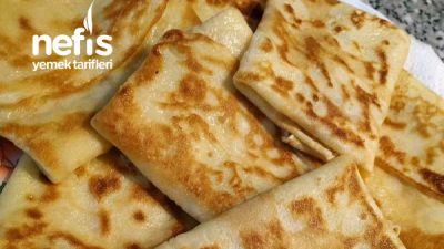 Sucuklu Kaşarlı Krep Börek