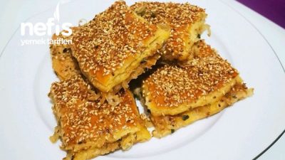 Susamlı Soğanlı Girit Böreği (Az Malzemeli)