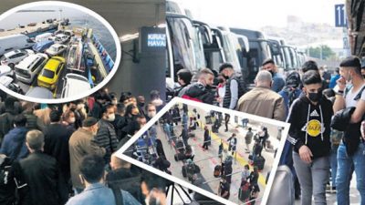 ‘Tam kapanma’ göçü bayramları aratmadı