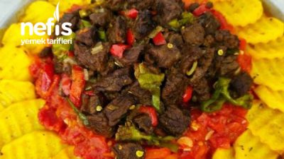 Tepside Etli Patates Yemeği Tarifi