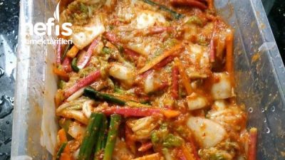 Vegan-Vejetaryen Kimchi (Kore Turşusu)