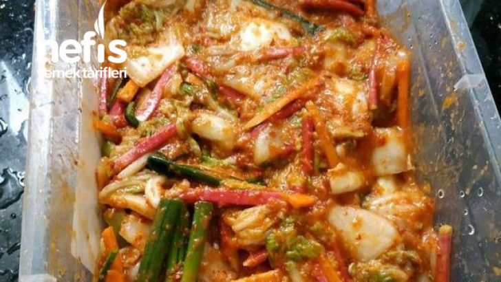 Vegan-Vejetaryen Kimchi (Kore Turşusu)