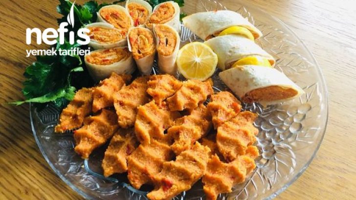 10 Dakikada Misafire Çiğ Köfte (Evdeki Malzemelerle)