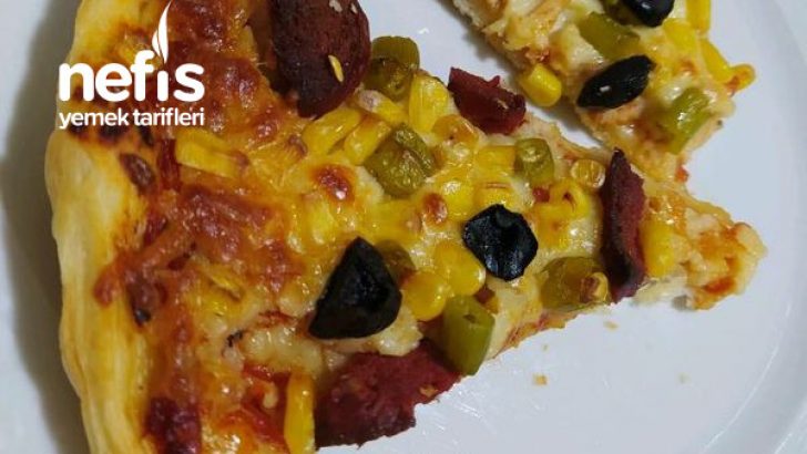 Fırından Alınmış Hazır Hamurla Pizza
