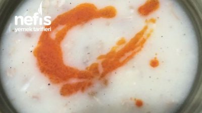 Haşlanmış Etli Nefis Un Çorbası (Sarımsaklı)