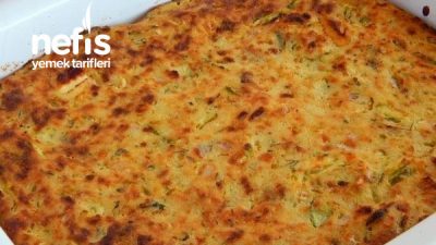 Tam Ölçülü Fırında Kabak Mücveri (Videolu)