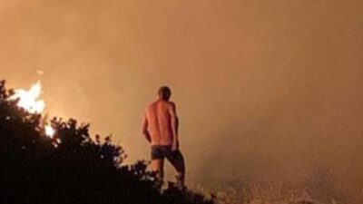 Çeşme’deki yangınla ilgili gözaltına alınmıştı: Bölgedeki imgeleri ortaya çıktı!