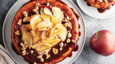 Elmalı Ve Karamelli Cheesecake