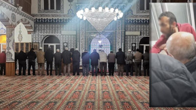 Kapıya siper oldu, cemaati mescide sokmadı