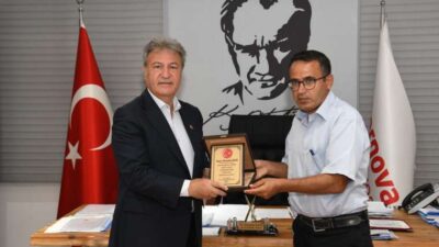 Malatya’dan Bornova Belediye Lideri İduğ’a teşekkür ziyareti