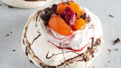 Mandalinalı Mini Pavlovalar