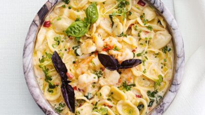 Orechiette Con Gamberi (Karidesli Orecchiette)
