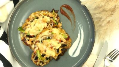 Tavuklu Karnabahar Pizza