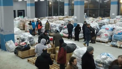 Vilayet il belediyelerin zelzele bölgesine takviyeleri