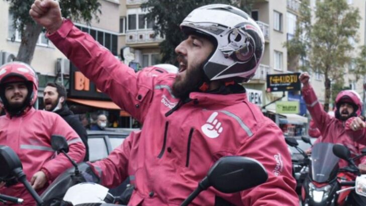 Yemeksepeti kuryeleri İzmir’de kontak kapattı: Sefalet fiyatını kabul etmiyoruz