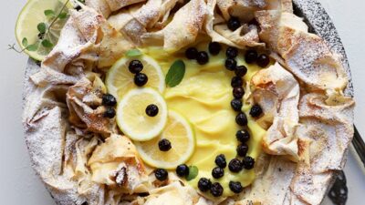Yufka Çanağında Limon Kremalı Tatlı