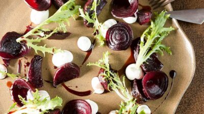 Fırınlanmış Pancar Salatası