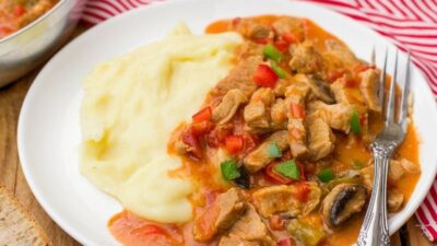 Patates Püreli Tavuk Sote