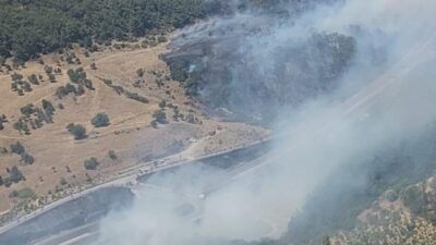 İzmir’de orman yangını: Tüneller trafiğe kapandı!