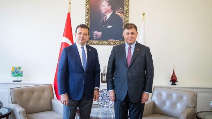 Cemil Tugay, Ekrem İmamoğlu’nu ağırladı