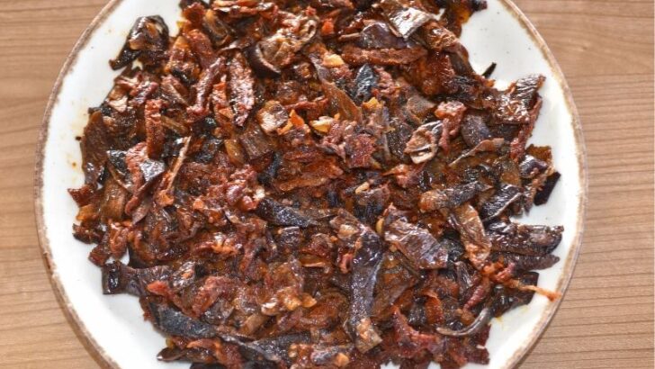 Kuru Patlıcan Kavurması
