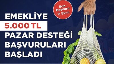 Bakırköy Belediyesi’nin emeklilere pazar dayanağı müracaatları başladı