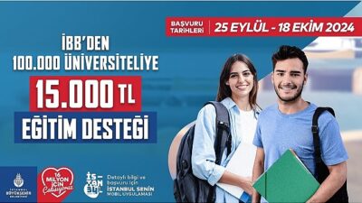 Ekrem İmamoğlu İBB’nin üniversiteli öğrencilere verdiği ‘Genç Üniversiteli Eğitim Desteğine” bugün müracaatlar başladı…